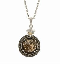 Phillip Gavriel - Rock Candy 18k & Silver 0.21 Ct. Tw. Diamond & Smokey Quartz Pendant - Lyst