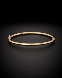 Italian Gold - 14K Polished Bangle Bracelet - Lyst