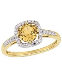 Rina Limor - 10K 0.90 Ct. Tw. Diamond & Citrine Ring - Lyst