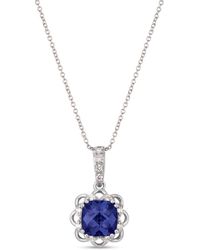 Le Vian - 14k 1.47 Ct. Tw. Diamond & Tanzanite Pendant Necklace - Lyst
