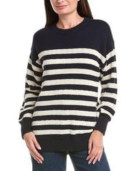 FRAME - The Variation Stripe Crewneck Sweater - Lyst