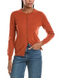 N.Peal Cashmere - Olivia Round Neck 100% Cashmere Cardigan - Lyst