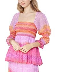 Hale Bob - Smocked Top - Lyst