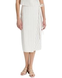 Vince - Seedling Stripe Wrap Skirt - Lyst