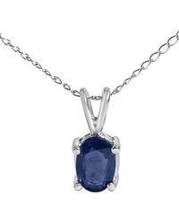 Haus of Brilliance - Colorful Gemstones 14K 0.60 Ct. Tw. Sapphire Pendant Necklace - Lyst