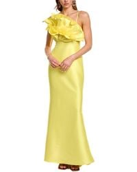 Badgley Mischka - Ruffle Bodice Gown - Lyst