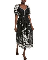 Ellen Tracy - Puff Sleeve Maxi Dress - Lyst