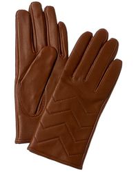 Phenix - Quilted V Cashmere-lined Leather Gloves - Lyst