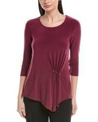 Joseph Ribkoff - Ruched-Front Top - Lyst