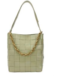 Tiffany & Fred Paris - Smooth Woven Leather Shoulder Bag - Lyst