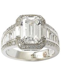 Suzy Levian - Silver Cz Ring - Lyst