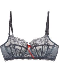 Heidi Klum Intimates Bow Balconette Bra - Gray