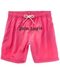 Palm Angels - Classic Logo Swim Trunk - Lyst