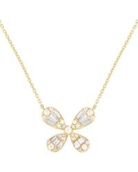 Diamond Select Cuts - 14k 0.75 Ct. Tw. Diamond Flower Necklace - Lyst