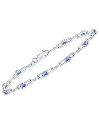 Gemstones - 1.61 Ct. Tw. Diamond & Tanzanite Bracelet - Lyst