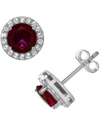 Lab Grown Gemstones - Lab-Grown Diamond & Gemstone Studs - Lyst