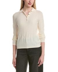 Bruno Magli - Modern Cable Wool & Cashmere-Blend Polo Sweater - Lyst