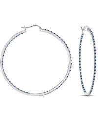 Rachel Glauber - Plated Cz Inside Out Hoops - Lyst
