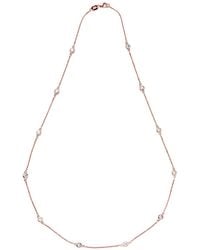 Suzy Levian - 14k Rose Gold 1.30 Ct. Tw. Diamond Station Necklace - Lyst