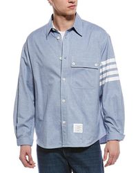 Thom Browne - 4 Bar Oversized Shirt - Lyst
