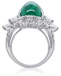 Diana M. Jewels - Fine Jewelry 18K 3.46 Ct. Tw. Diamond Half-Set Ring - Lyst