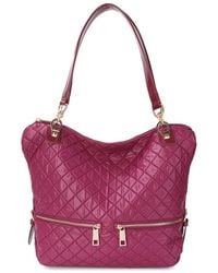 Tiffany & Fred Paris - Quilted Woven Nylon & Patent Tote - Lyst