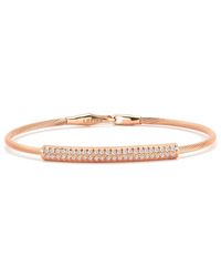 Reiss - 14k Rose Gold 0.39 Ct. Tw. Diamond Wire Bracelet - Lyst
