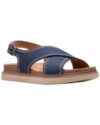Clarks - Arwell Sling Nubuck Sandal - Lyst