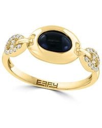 Effy Fine Jewelry - 14K 0.77 Ct. Tw. Diamond & Onyx Ring - Lyst