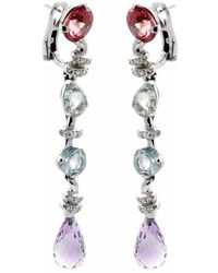 Chanel - 18K 0.76 Ct. Tw. Diamond & Gemstone Drop Earrings (Authentic Pre-Owned) - Lyst