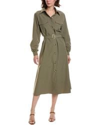 Pascale La Mode - Flap Pocket Raglan Sleeve Shirtdress - Lyst