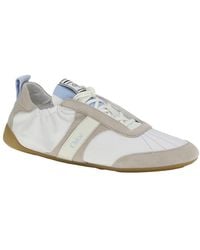 Chloé - Kick Nylon & Suede Sneaker - Lyst