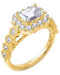 Lab Grown Diamonds - 14K 1.88 Ct. Tw. Lab-Grown Diamond Halo Ring - Lyst