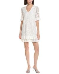 Cece - Lace V-Neck Shift Dress - Lyst