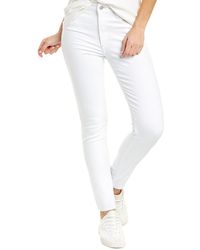 Joe's Jeans White High-rise Skinny Ankle-cut Jeans
