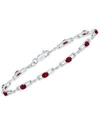 Gemstones - 1.61 Ct. Tw. Diamond & Ruby Bracelet - Lyst