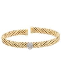 Meshmerise - Mesh 0.10 Ct. Tw. Diamond Bangle Bracelet - Lyst