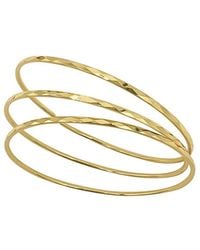 Adornia - 14k Plated Bangle Bracelet - Lyst