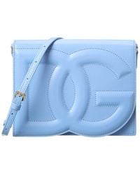 Dolce & Gabbana - Logo Leather Shoulder Bag - Lyst