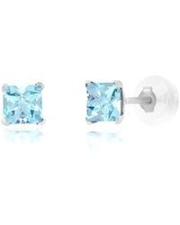 MaxColor - 14K 0.75 Ct. Tw. Swiss Topaz Studs - Lyst
