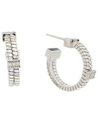 Meshmerise - 18k Over Silver 0.03 Ct. Tw. Diamond Earrings - Lyst