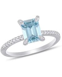 Rina Limor - 14k 1.45 Ct. Tw. Diamond & Aquamarine Ring - Lyst
