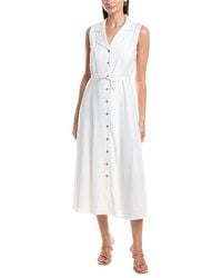 Jones New York - Sleeveless Linen-Blend Maxi Shirtdress - Lyst