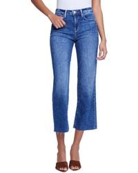 L'Agence - Wanda High-Rise Crop Wide Leg Jean - Lyst