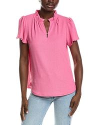Jones New York - Seabreeze Crinkle Flutter Top - Lyst