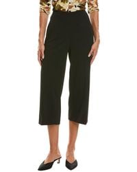 Anne Klein - Petite High Rise Pull On Wide Leg Crop Pant - Lyst