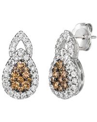 Le Vian - Le Vian Chocolate Cluster 14k 0.82 Ct. Tw. Diamond Drop Earrings - Lyst