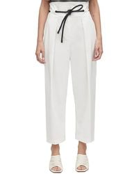 3.1 Phillip Lim - Twill High Waisted Belted Pant - Lyst
