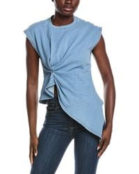 Gracia - Sleeveless Side Drape Top - Lyst