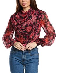 Hemant & Nandita - Crimson Cowled Bodysuit - Lyst
